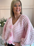 Load image into Gallery viewer, So Pretty Open Knit Cardigan - Pale Pink