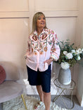 Load image into Gallery viewer, Cascading Floral Print Shirt - Pink/MIx - Wardrobe By Simone