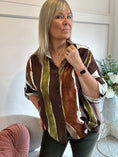 Load image into Gallery viewer, Stripes & Tones Of Autumn Shirt - Brown/Tan