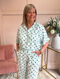 Load image into Gallery viewer, Polka Dot Shirt Pant Set - Mint/Brown - Wardrobe By Simone