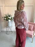 Load image into Gallery viewer, Bold Spot Zip Hoody Jacket - Dusky Pink/Pink