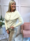 Load image into Gallery viewer, Cape Style Cardigan - Cream