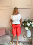 Load image into Gallery viewer, Sea Shells & Fish Sparkle T Shirt - White - Wardrobe By Simone