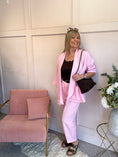 Load image into Gallery viewer, Blazer Oversized And Pant - Sugar Pink - Wardrobe By Simone