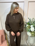 Load image into Gallery viewer, Cosy Jumper - Chocolate Brown