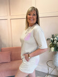 Load image into Gallery viewer, T Shirt & Short Set - Beige/Pink - Wardrobe By Simone