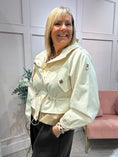 Load image into Gallery viewer, Short Hooded Jacket - Cream