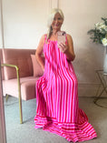 Load image into Gallery viewer, Strappy Maxi Sun Dress- Candy Pink/Reds - Wardrobe By Simone