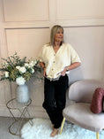 Load image into Gallery viewer, Lace Trim Cardigan - Soft Beige