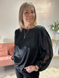 Load image into Gallery viewer, Satin Blouse - Black