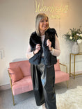 Load image into Gallery viewer, Faux Fur Gilet - Black