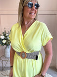 Load image into Gallery viewer, V Neck Jumpuit - Yellow One Size