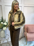 Load image into Gallery viewer, Trending Bambi Zip Jacket -Soft Brown/Cream
