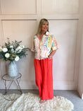 Load image into Gallery viewer, Hint Of Sparkle Shirt - Coral/Mix - Wardrobe By Simone