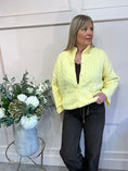 Load image into Gallery viewer, Cable Texture Pattern Cardigan - Lemon - Wardrobe By Simone