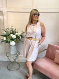Load image into Gallery viewer, Ruched Neckline Sleeveless Top - Dusky Pink