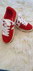 Load image into Gallery viewer, Red & White Chunky Sole Trainer - Red - Wardrobe By Simone