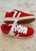 Load image into Gallery viewer, Red & White Chunky Sole Trainer - Red - Wardrobe By Simone