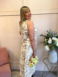 Load image into Gallery viewer, Paisley Halter Neck Maxi Dress - Cream/Coffee - Wardrobe By Simone