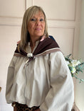 Load image into Gallery viewer, Scarf With Zip Jacket - Cream
