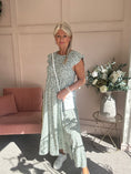 Load image into Gallery viewer, Ditsy Dress - Sage Green/White - Wardrobe By Simone