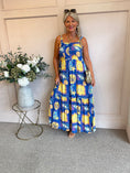 Load image into Gallery viewer, Sun At The Seaside Sundress - Electric Blue - Wardrobe By Simone