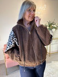 Load image into Gallery viewer, Boucle Jacket - Brown-Leopard