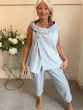 Load image into Gallery viewer, Cowl Neck Waistcoat Style Top - Grey