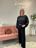 Load image into Gallery viewer, Satin Blouse - Black