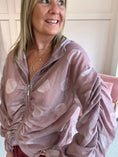 Load image into Gallery viewer, Bold Spot Zip Hoody Jacket - Dusky Pink/Pink