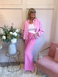 Load image into Gallery viewer, Dare To Stand Out Striped Pant - Cerise/Candy Pink - Wardrobe By Simone