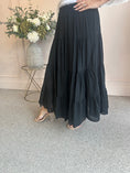 Load image into Gallery viewer, Gypsy Maxi Skirt - Black - Wardrobe By Simone