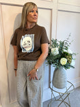 Load image into Gallery viewer, Pasta & Drinks T Shirt - Brown