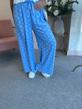 Load image into Gallery viewer, Polka Dot Tie Belt Pant - Cornflower Blue/White - Wardrobe By Simone