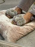 Load image into Gallery viewer, Pom Pom Slider Slipper - Caramel