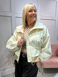 Load image into Gallery viewer, Short Hooded Jacket - Cream
