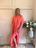 Load image into Gallery viewer, Handkerchief Hem Top & Pant Set - Coral - Wardrobe By Simone
