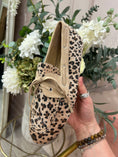Load image into Gallery viewer, Moccasin Lace Bow Shoe - Leopard - Wardrobe By Simone