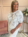 Load image into Gallery viewer, Woven Lace Detail Top & Pant Set - White - Wardrobe By Simone