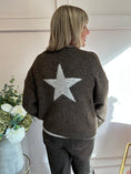 Load image into Gallery viewer, Star Cardigan - Brown/Beige - Wardrobe By Simone