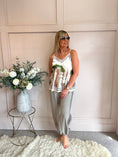 Load image into Gallery viewer, Santorini Cami Top - Green/Brown - Wardrobe By Simone