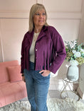Load image into Gallery viewer, Fringe Tassel Jacket - Damson