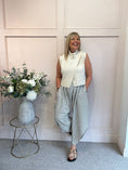 Load image into Gallery viewer, Cross Over Tank Top - Cream