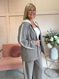 Load image into Gallery viewer, Blazer With Hood - Taupe - Wardrobe By Simone