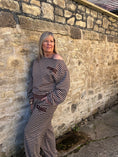 Load image into Gallery viewer, Iconic Stripe Lounge Set - Brown/Cream