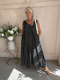 Load image into Gallery viewer, Polka Dot With Gold Shimmer - Black/White - Wardrobe By Simone