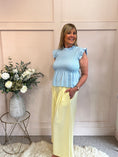 Load image into Gallery viewer, Cute Peplum Top - Baby Blue One Size
