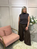 Load image into Gallery viewer, Roll Neck Cosy Tank Jumper - Chocolate Brown