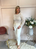 Load image into Gallery viewer, Little Crochet Jumper - Cream - Wardrobe By Simone