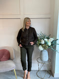 Load image into Gallery viewer, Frill Edge Cardigan - Brown